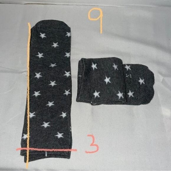 Toddler Socks Knee High Stars All over Printed Graphic Casual High Pull on Socks - Picture 4 of 4
